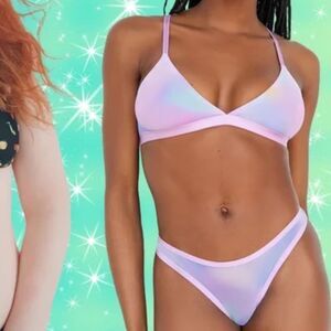 PARADE X Urban Outfitters Sheer Purple Bra Size Medium New